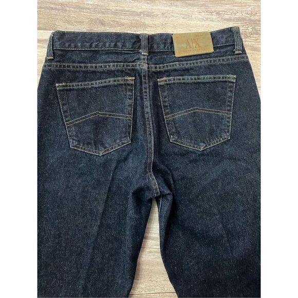 Armani Exchange AX J08 Boy Fit Jeans Straight Button Fly Women’s Sz 10 - Picture 5 of 6